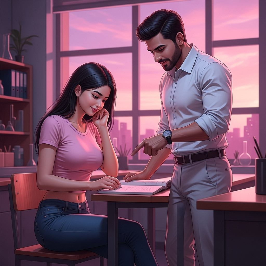 ల్యాబ్‌లో సురేష్ సర్ అర్చన రాతను పొగడ్త